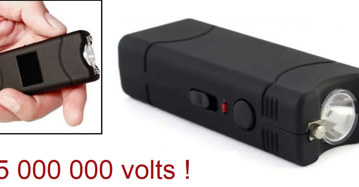 Taser de poche électrique + étui Tazer shocker 5 000 000 volts